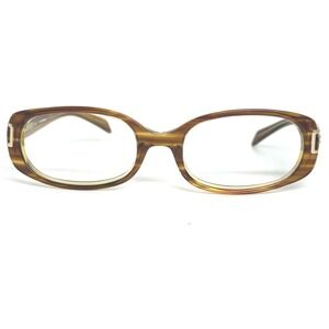 Celine Dion Eyes CD5766 TO Brown Tortoise Oval Eyeglass Frames 55-19-130 21663